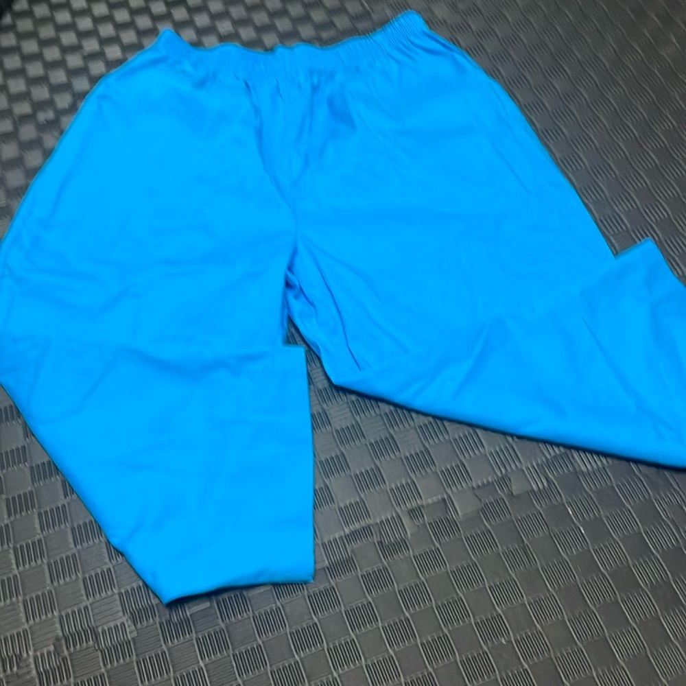 blue elastic waist haband pants size 14 petite